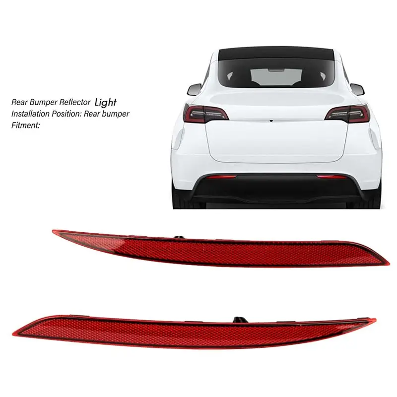 

Excellent-Car LED Rear Bumper Reflector Light Fog Light Brake Light 1495817-00-C 1495818-00-C For Tesla Model Y 2020-2023