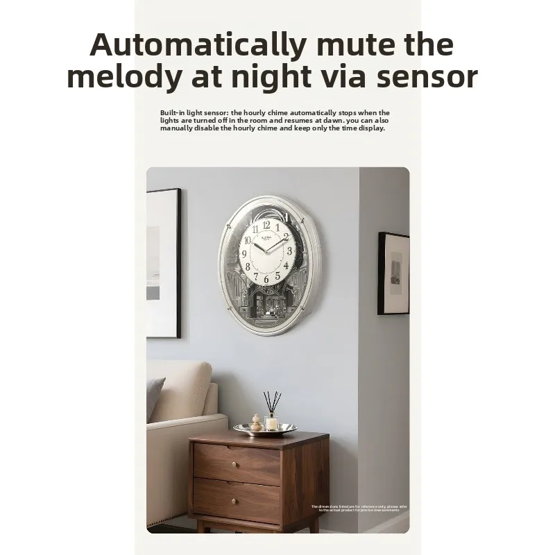 Living room wall clock 2026 new creative modern quartz clock timekeeping wall watch American light luxury