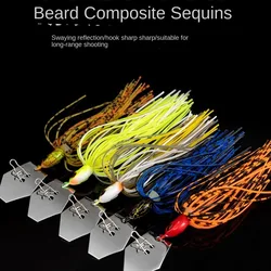 Bass Pike Walleye Beard Fishing Lure 5g 7g Walleye Buzzbait Chatter Flap Spinner Bait Sea Fishing Spinner Bait Fishing Lure