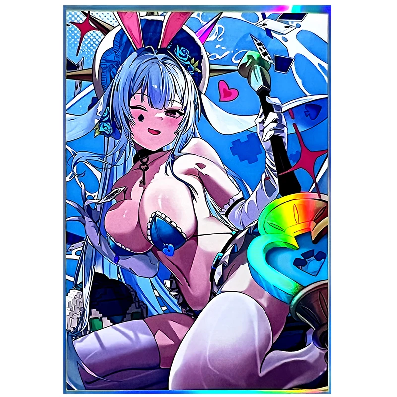 

50Pcs/set 63X90Mm Diy Yu-Gi-Oh! Maliss March Hare Card Sleeve Color Flash Ygo Maliss March Hare Card Protection Cover Gift Toy