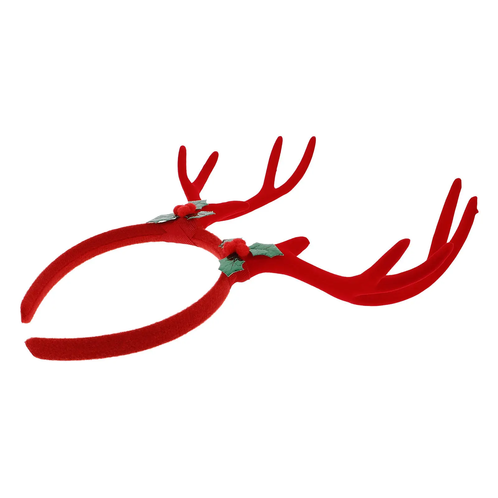 Large Lifelike Flocked Reindeer Antlers Headband Comfortable Adjustable Fit for Christmas Cosplay Themed Events Deer Antlers