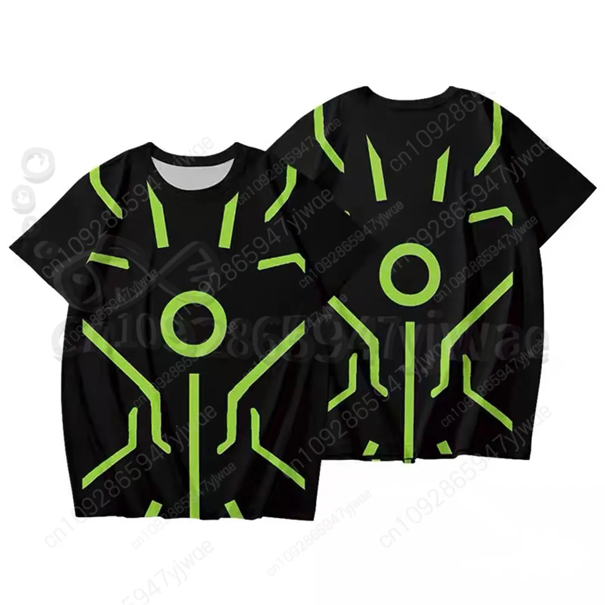 American Anime Omnitrix Ben10 Cosplay Shirt 3D Ben Tennyson Print 3D Grafik T-Shirt Harajuku Y2k Top Sommer Eltern-Kind-Outfits – Detail 11
