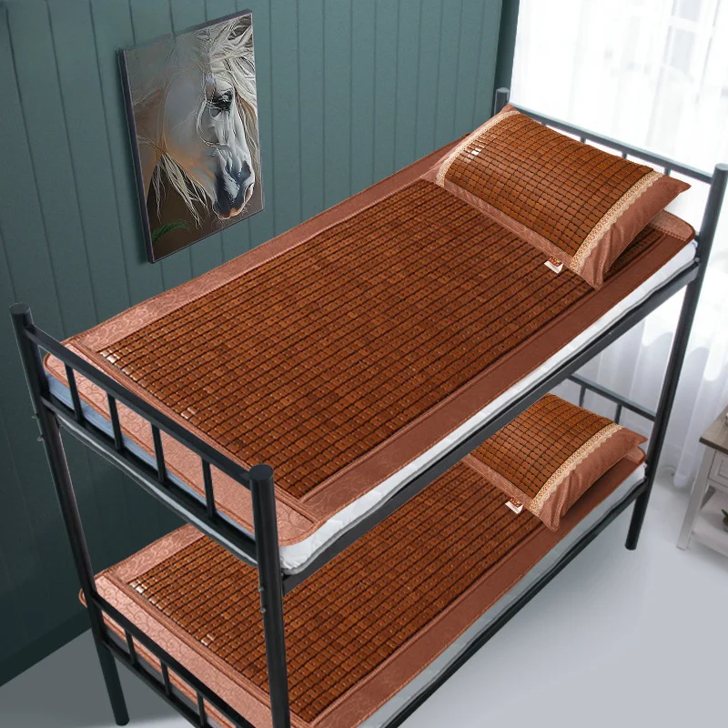 Mahjong 접이식 대나무 매트, 학생 기숙사, 싱글 침대, 대나무 매트, 숯 연소, 도매, 0.8m, 여름