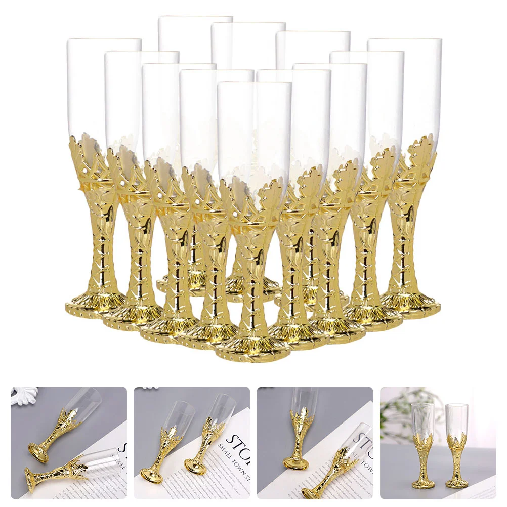 

12 Pcs Mini Glass Goblet Shaped Candy Boxes Elegant Transparent Containers for Wedding Baby Shower Birthday Festival Decorations