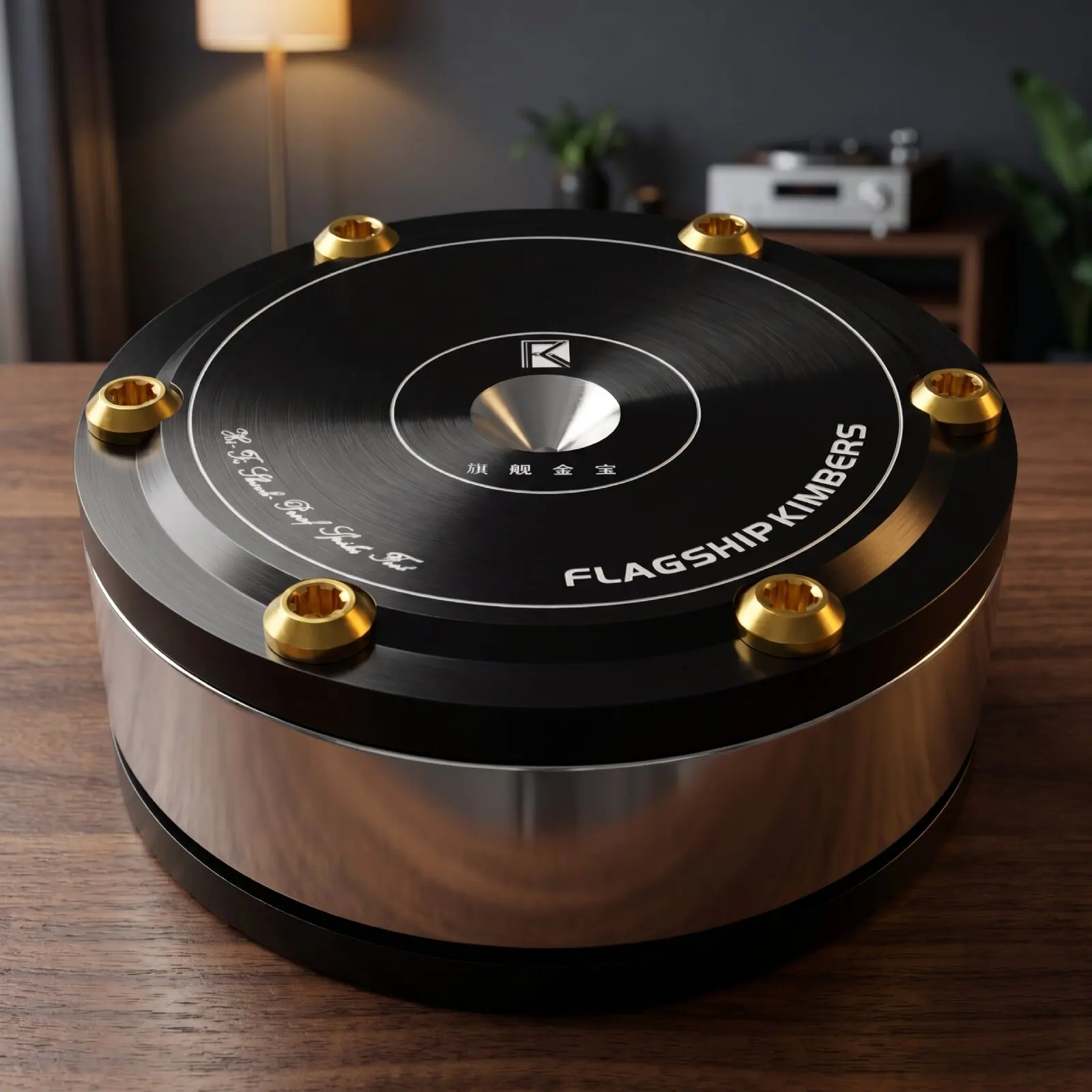 Hi‑End Silver Black Vibration Isolation Feet Pad 78×33mm Shock Absorber for HiFi Speaker Amplifier Turntable Audio Equipment