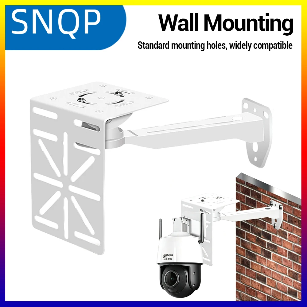 Security Camera Mount Bracket CCTV Clamp Mount Universal L Shape Surveillance Dome Camera Bracket for Backyard Lawn Outdoor