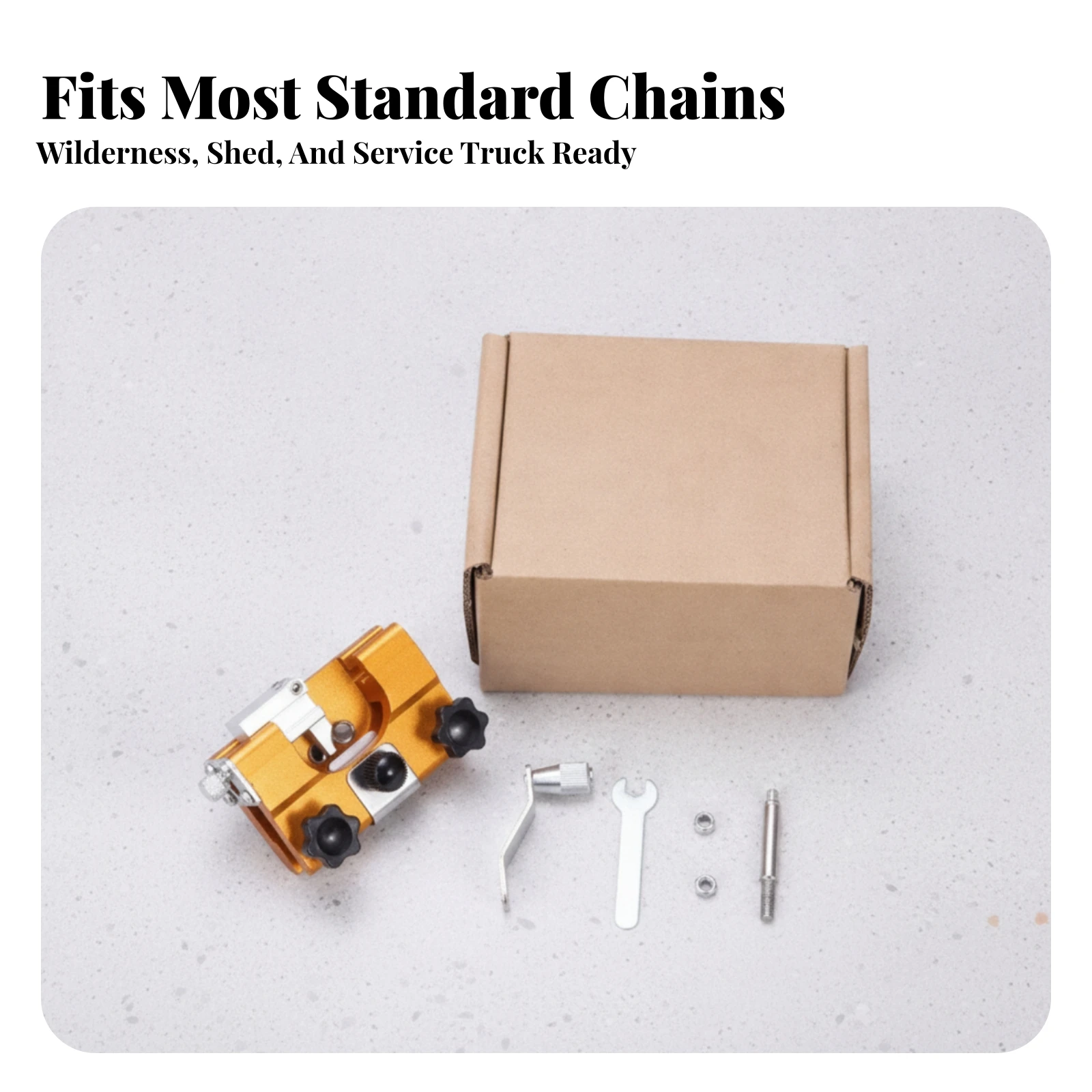 Chainsaw Chain Grinder Compact Manual Chainsaw Grinder Lightweight Cordless for Homeowners, Outdoor Maintenance, Workshop