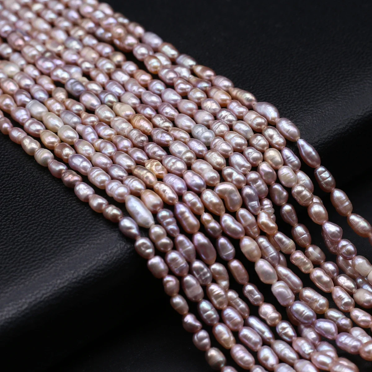 

Natural Purple Pearl Beads Rice Shape Freshwater Pearl Loose Beaded for Making DIY Jewerly Necklace Bracelet Accessories