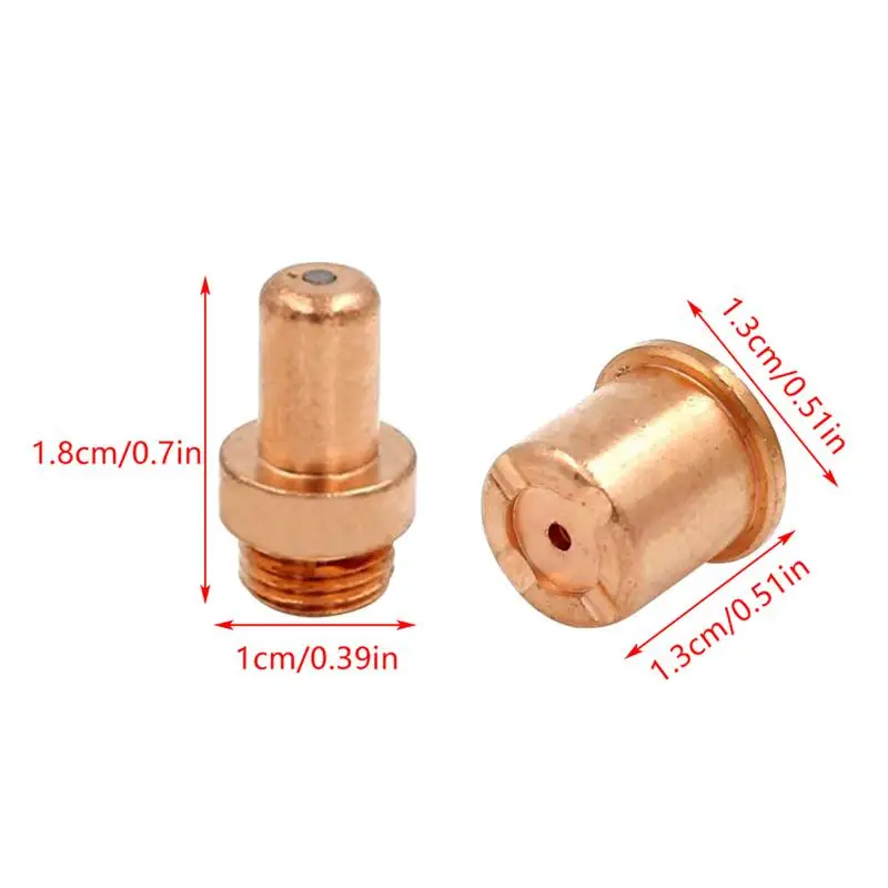 1Set CB70 Plasma Cutter Electrodes And Nozzle Tips 1402 1396 For For Cebora CP70 CB70 Torch Consumables For Maintenance