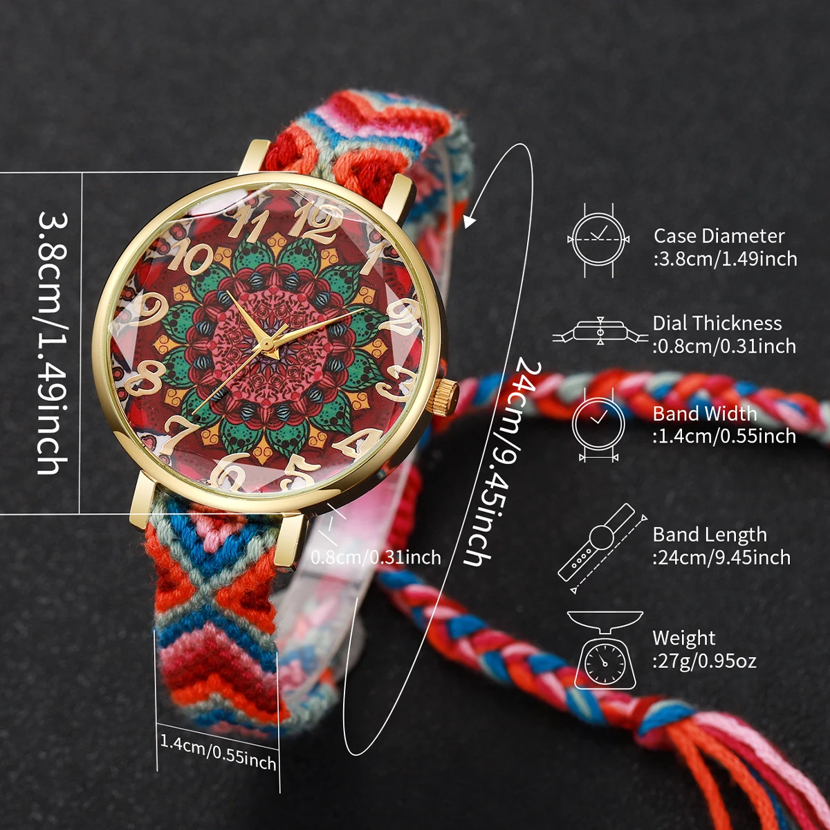 1pcs Women's Watch Fashion Casual Creative Digital Dial Trendy Classic Quartz Watch ( Box Not Included )