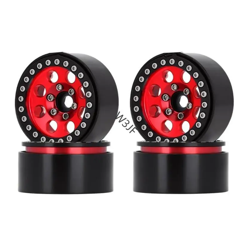 W3JF -set 4 metalen wiel velgen voor 1/10 afstandsbedieningscrawlers duurzaam en stijlvol