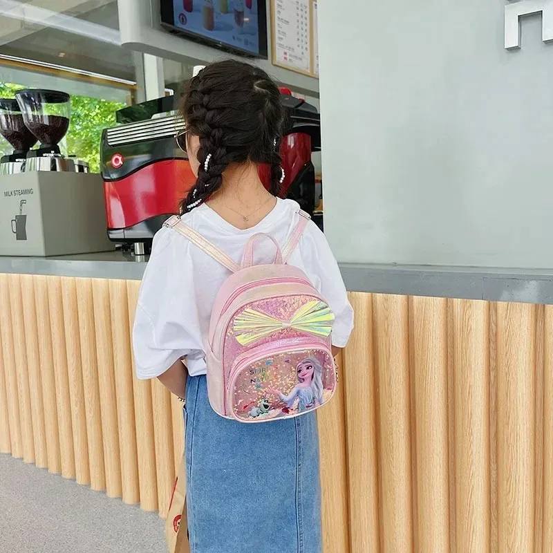 Disney Frozen Kids Backpack Cute Cartoon Princess School Bag for Girls Fashion Travel Kindergarten Daypack