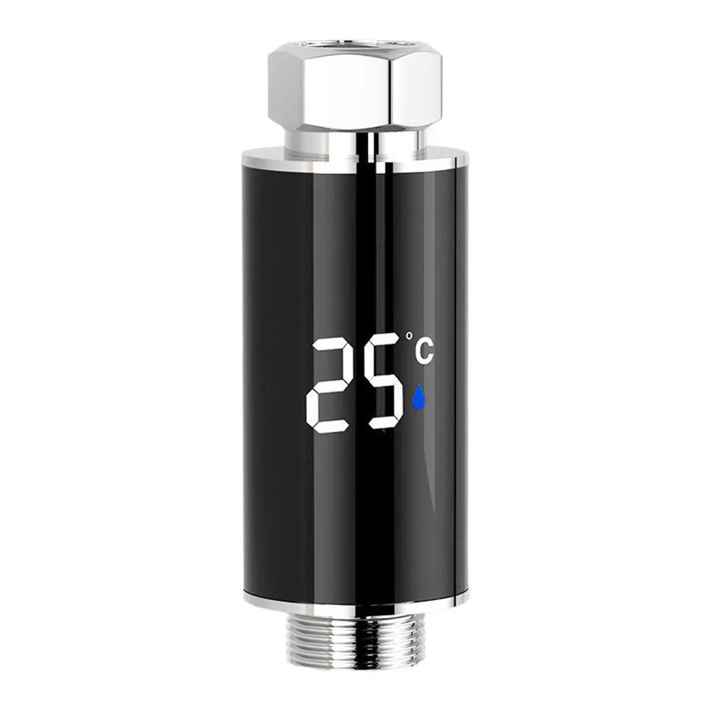 

Shower Thermometer Digital Display Shower Head Color Coded Shower Thermometer For Comfort Color-Coded Indicator