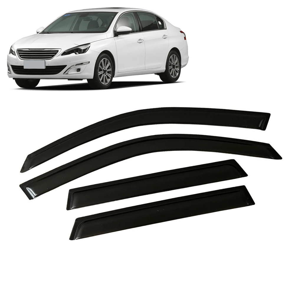 

Для PEUGEOT 408 2010-2016 автомобильный боковой оконный козырек от солнца и дождя, козырек, защитный чехол, аксессуары для рамки