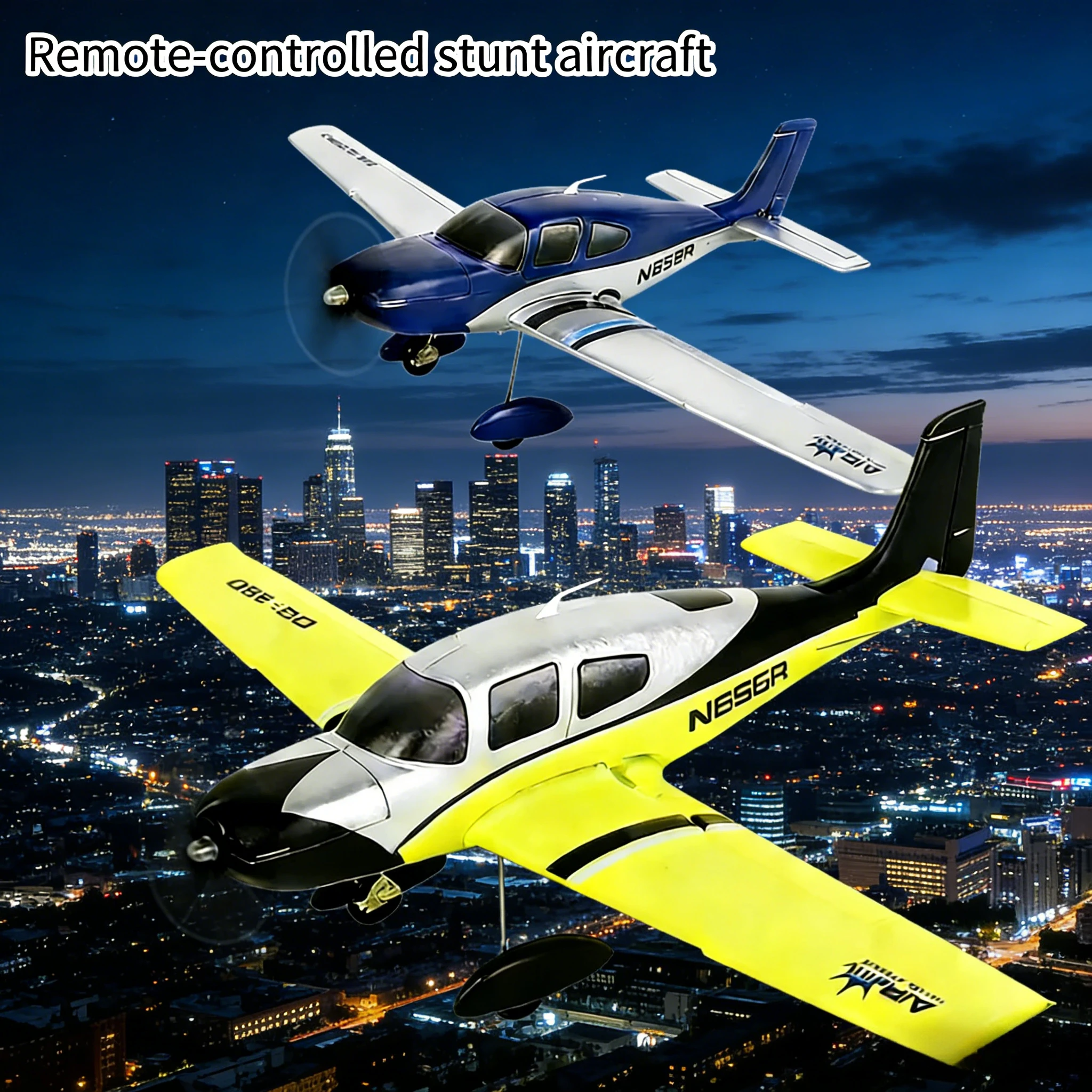 

QIDI-580 4-канальный пульт дистанционного управления SR22 Имитация самолета Игрушка Беспроводная усовершенствованная модель Детский подарок 1504 Бесщеточный двигатель RC