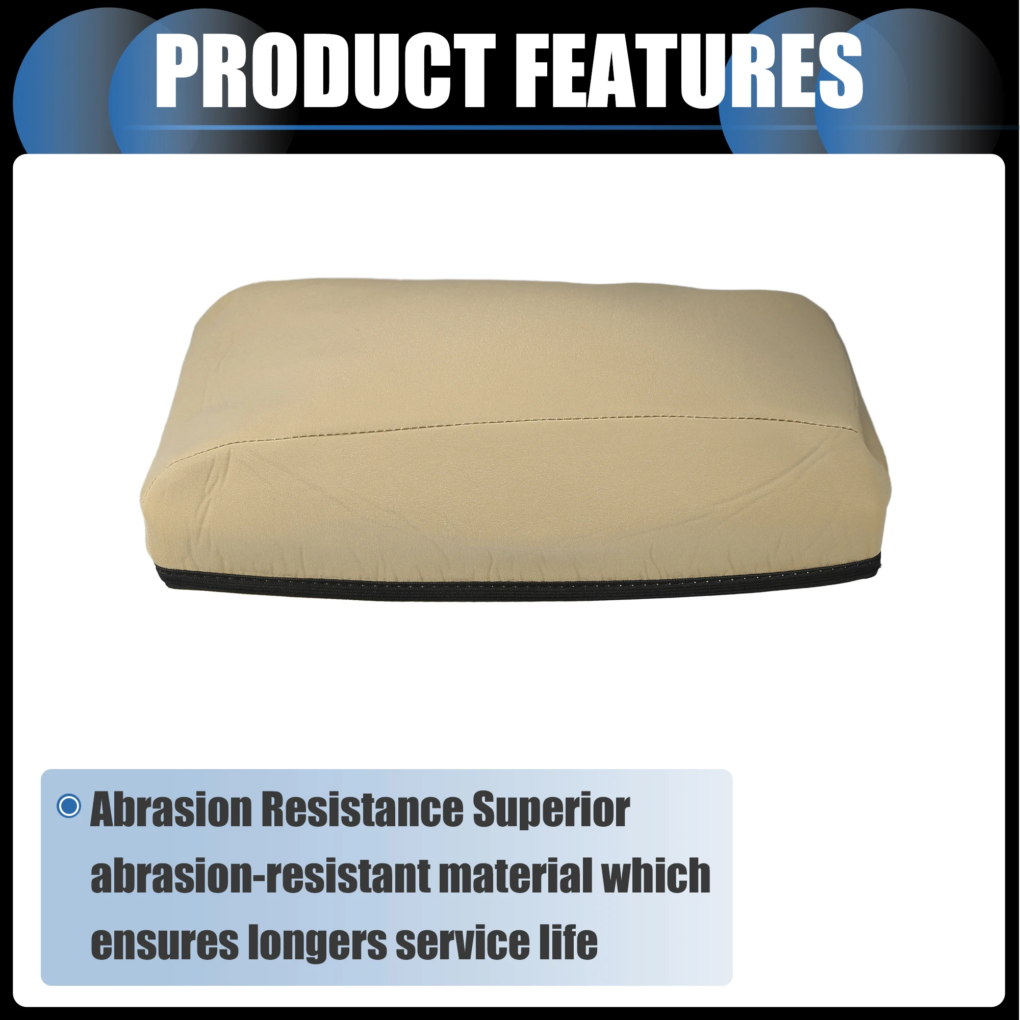 UXCELL Armrest Protector Cover Pad for Hyundai Tucson 2015 2016 2017 2018 Light Brown