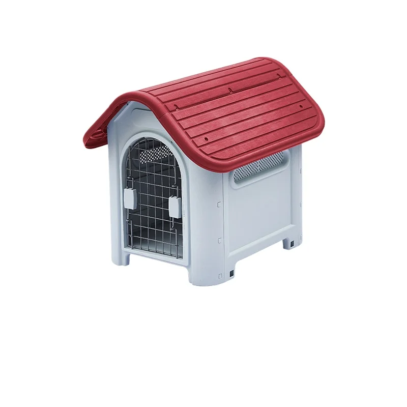 Plastic Pet Dog House Outdoor Waterproof Four Seasons Universal Easy To Install Cool Breathable Convenient Carry Dog House