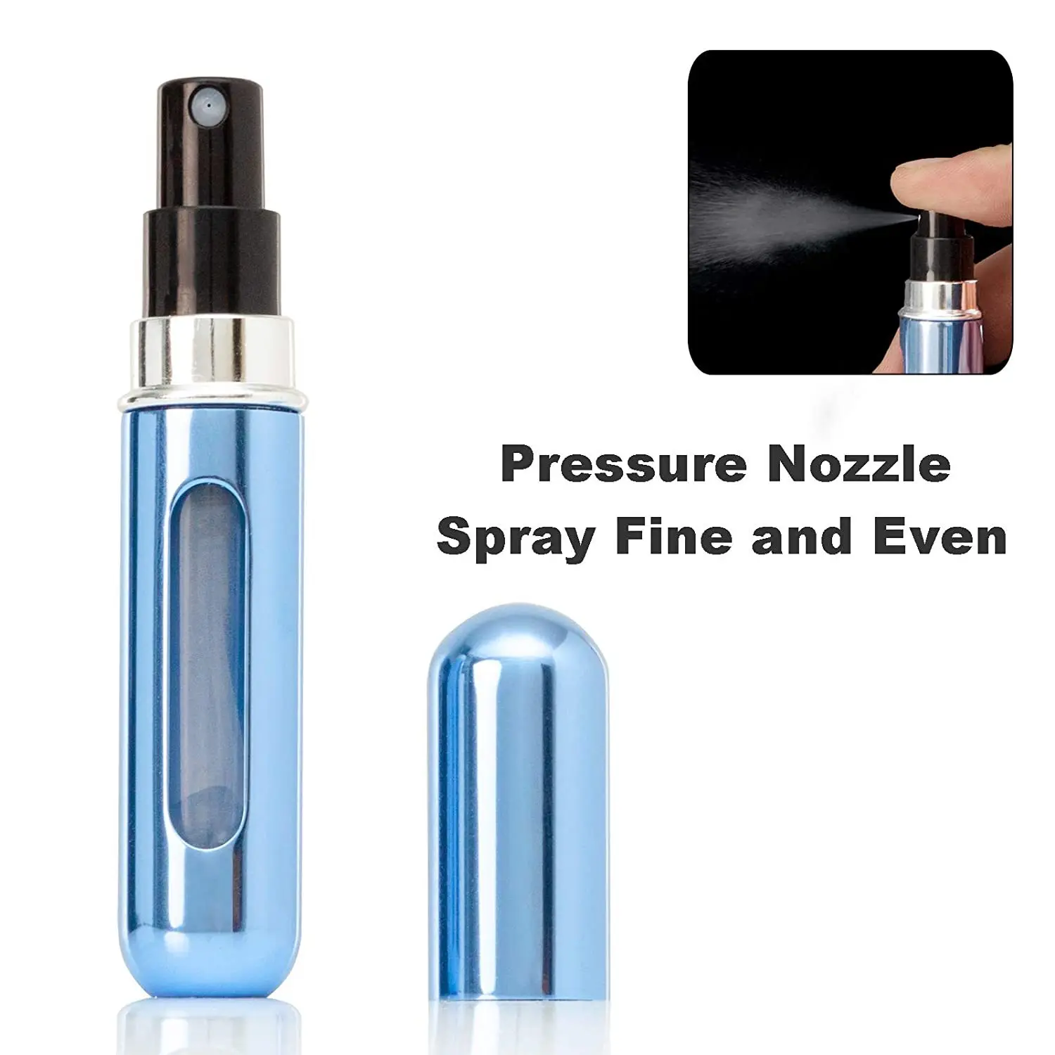 1PC 5/8ml Travel Portable Mini Perfume Spray Bottle Scent Pump Perfume Atomizer Refillable Bottling Atomizer Aluminum