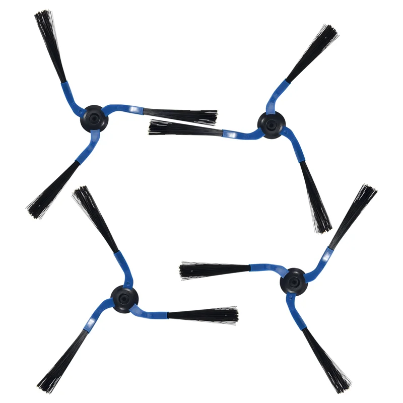 -ESTR 4 Pieces 3 Arm Side Brush Suitable For  Smart Sweeping Robot Vacuum Cleaner Replacement