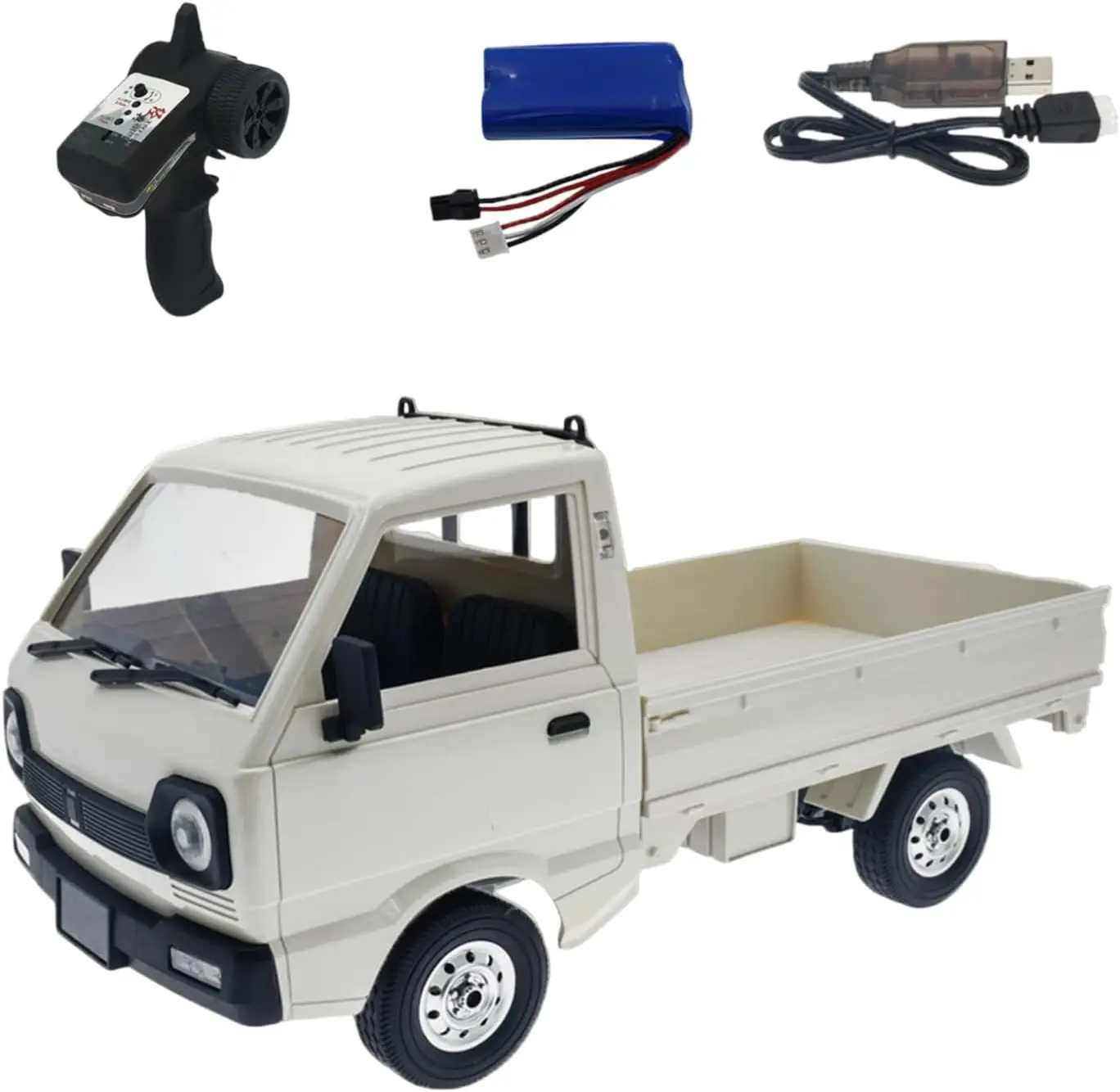 

1/10 Scale Remote Control Off-Road Truck with LED Lights, 2.4GHz Control for Adults and Teens