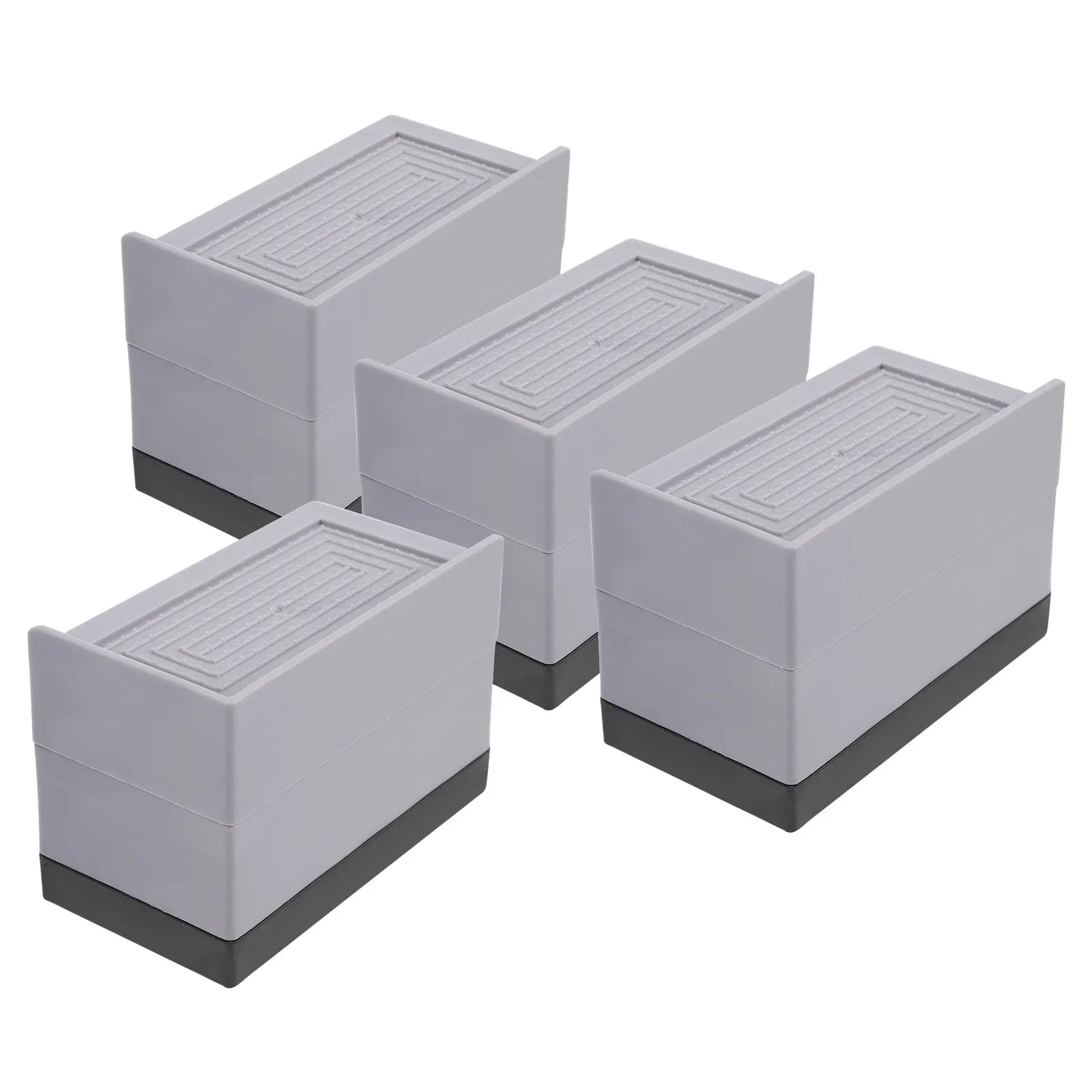 

4Pcs Bed Risers Thickened Furniture Lifters Couch Riser Table Leg Extender Heavy Duty Vacuum Cleaner Compatible Nonslip