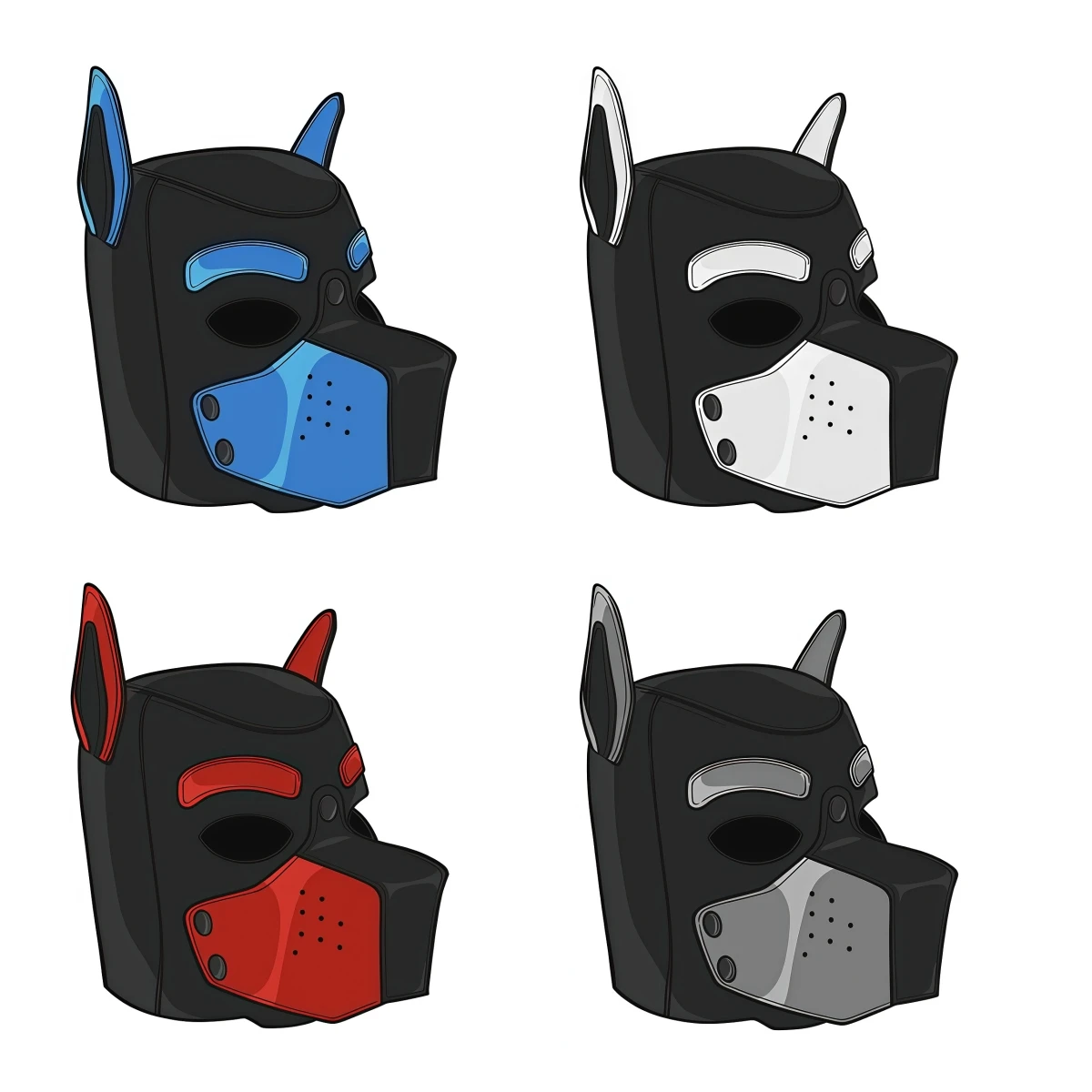 

Новые сексуальные экзотические костюмы, маски для собак, щенки, косплей, мягкая резиновая маска с капюшоном на всю голову для пар, аксессуары для ролевых игр с животными