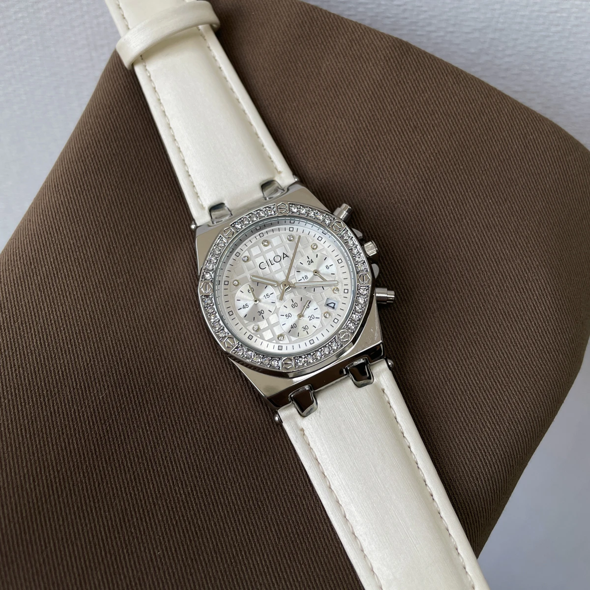 CILOA large dial high-end watch for women, brand authentic, 2025 new quartz watch, fashionable and waterproof female watch