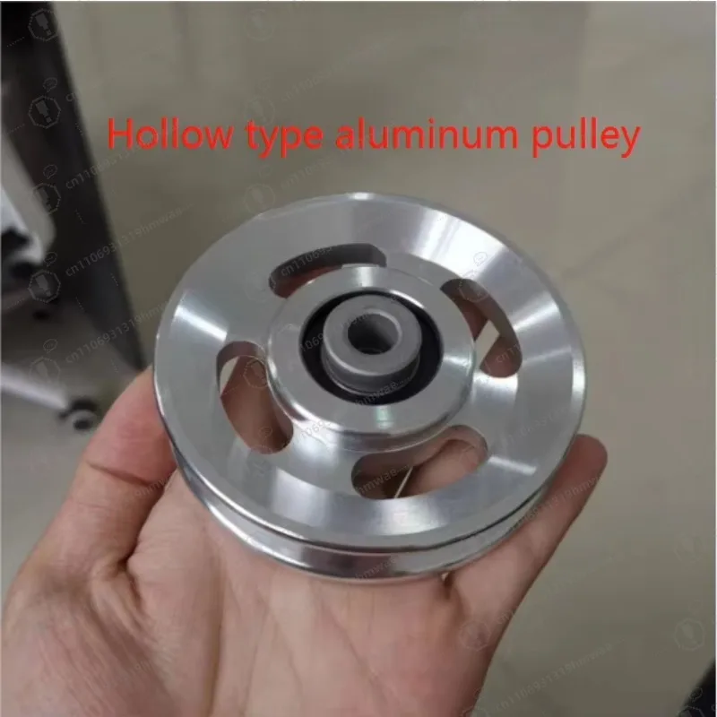 90 مللي متر الصالة الرياضية سلك حبل بكرة الرياضة الصلبة جوفاء الألومنيوم بكرة مع 6202-2rs الكرات