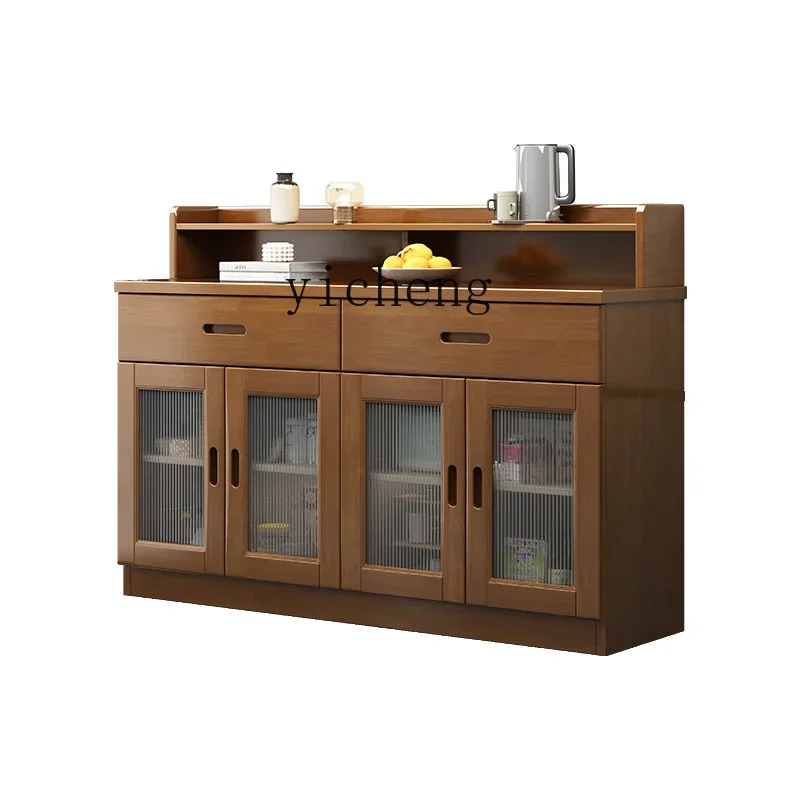 XL Solid Wood Sideboard Wine Cabinet Multifunctional Storage Tea Cabinet Storage Cupboard