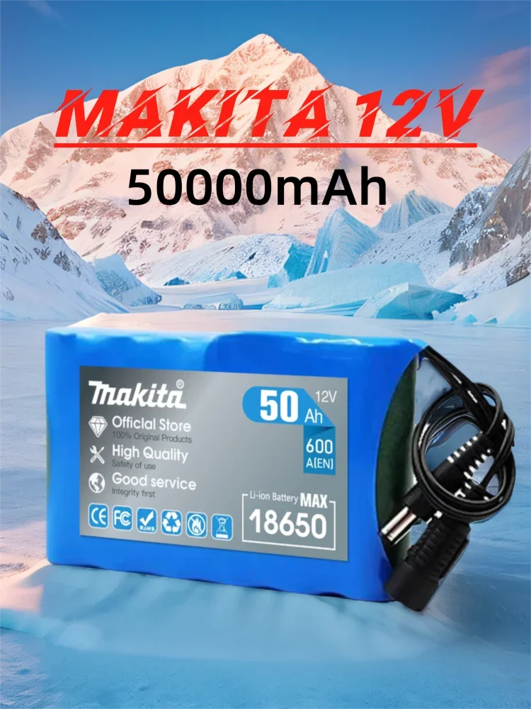 

Makita 12V 50000mAh Portable Super Battery Rechargeable Lithium Ion Battery Pack Capacity DC 12.6v CCTV Cam Monitor + Charger