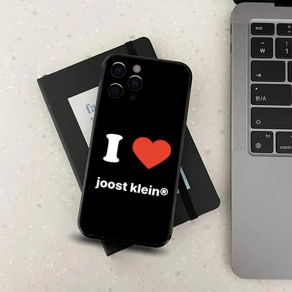 J-joost casing ponsel Rapper Klein penyanyi untuk Apple iPhone 15,14,13,12,11,Pro,X,XS,Max,XR,Plus, SAMPUL HITAM lembut Mini