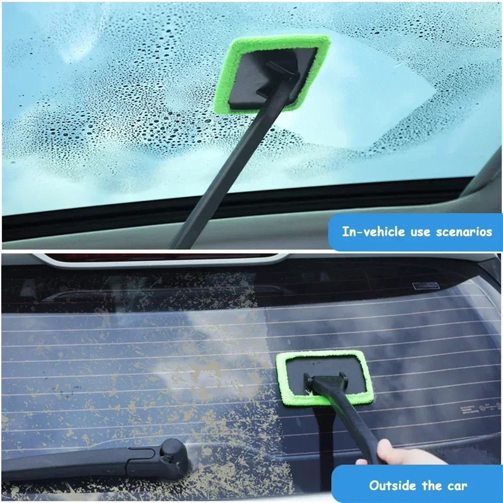 Essuie-glace de voiture, brosse de nettoyage désembuage, outil d'essuie-glace de fenêtre avant de voiture,artefacts de nettoyage