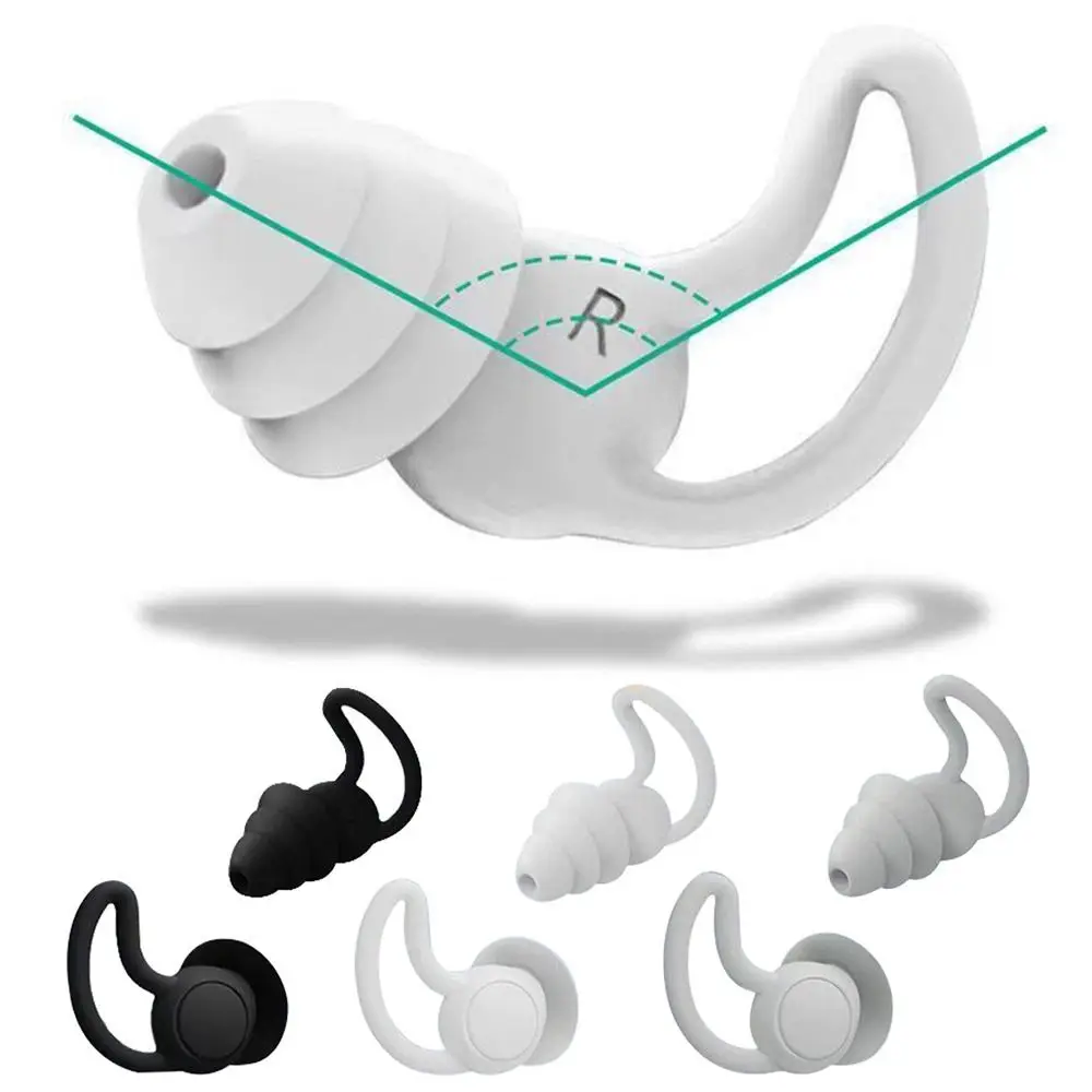 سدادات أذن من السيليكون الناعم لحماية الأذن، سدادات أذن متعددة الاستخدام لإلغاء الضوضاء، منع الضوضاء، تقليل الضوضاء #3