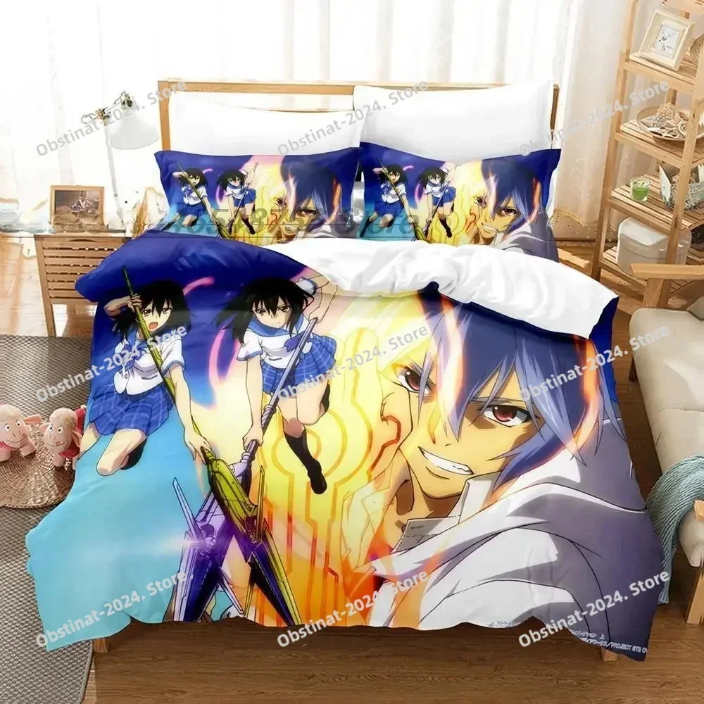 

Fashion STRIKE THE BLOOD Bedding Set Single Twin Full Queen King Size Bed Set Adult Kid Bedroom Duvet cover Sets 3D Print Anime