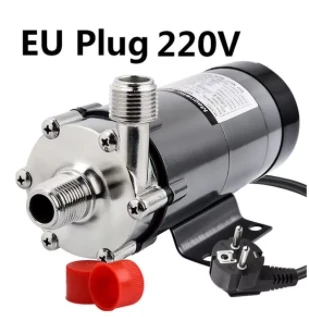 Magnetic Beer Pump Food Grade Stainless Steel Head with 1/2 Inch Thread Home Brewing High Temperature Resistance Pump