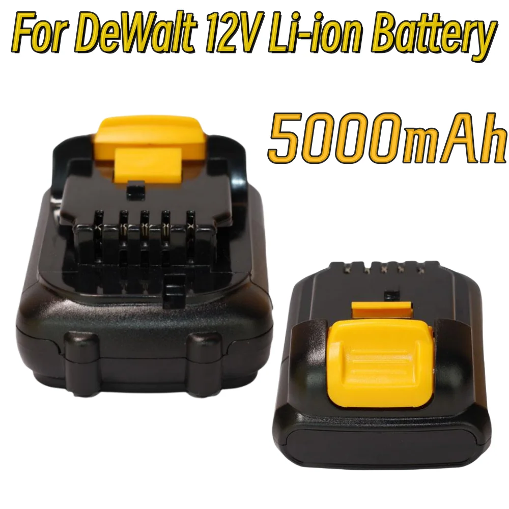 12V 5000mAh lithium-ion battery suitable for Dewalt cordless drill tool DCB120 DCB123 DCB127 DCB121 DCD710S2 DCF610S2 DCF805