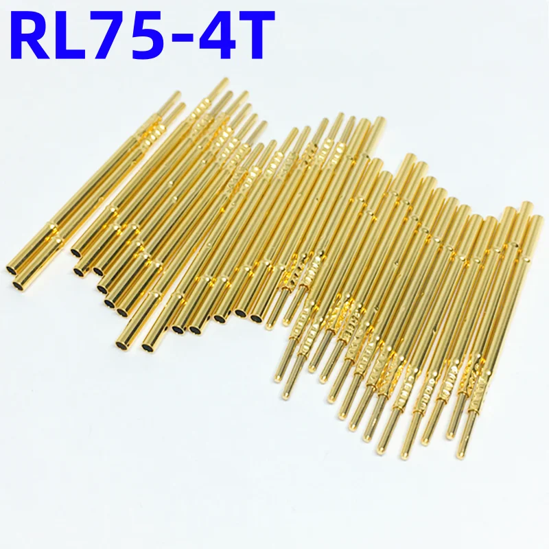 20/100 шт. RL75-4T тестовый штифт PL75-B1, гнездо, латунная трубка, игольчатый рукав, обжимное сиденье, соединительная муфта для зонда 35,6 мм, внешний диаметр 1,32 мм