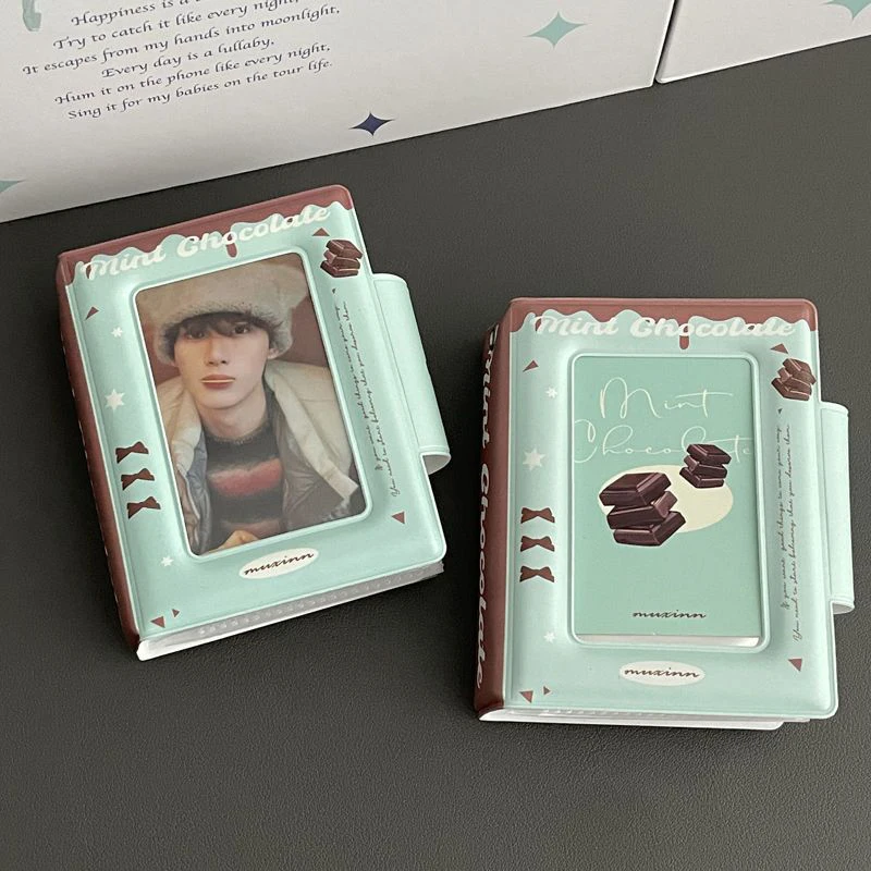 Portable French Thin And Clever PVC Hollow Card Bag Single Compartment Photo Album 3-inch Small Card Storage Book Storage Bag