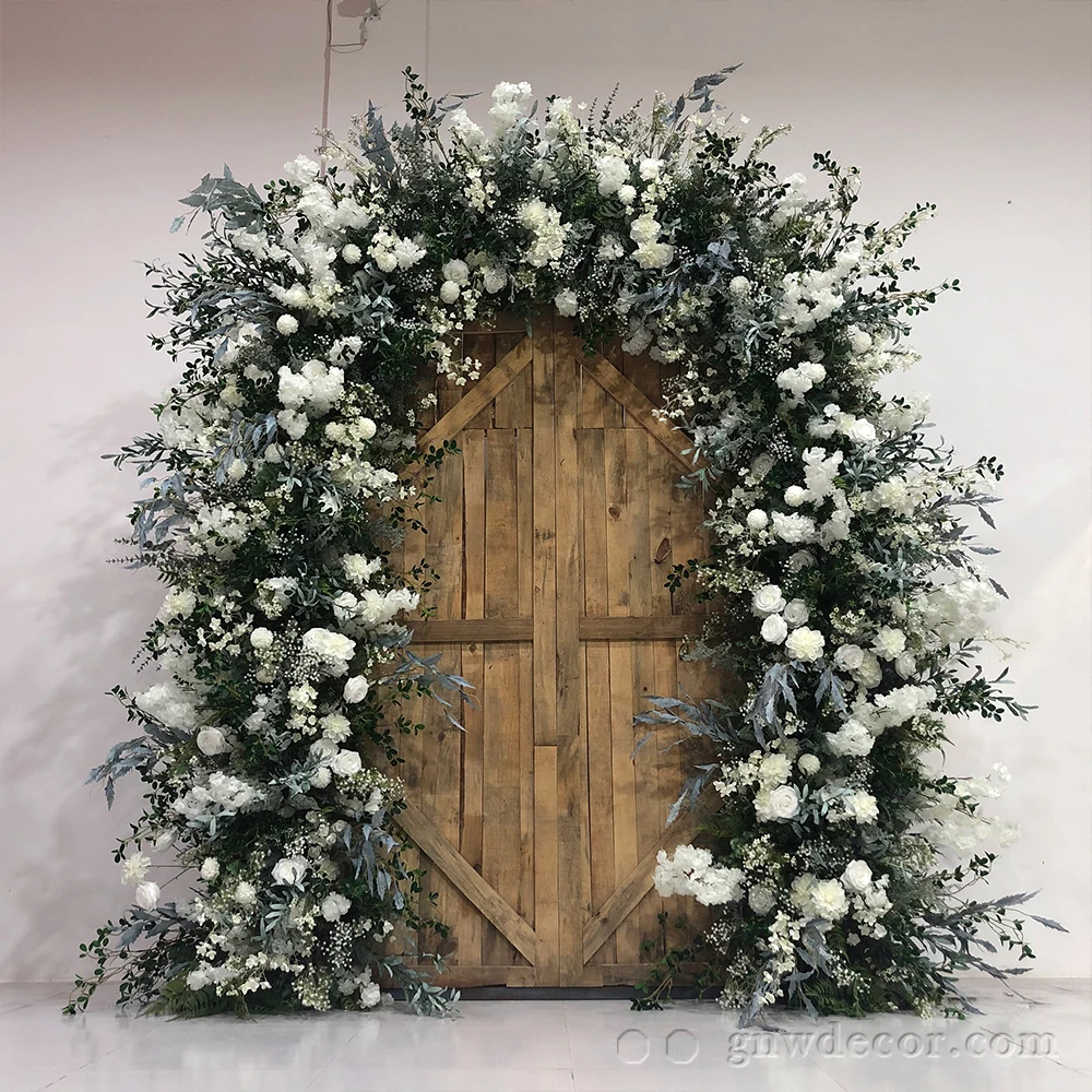 10ft Huge Wooden Frame With Flowers Arch Wedding Stage Decoration Bridal Background Flowers Arch Design