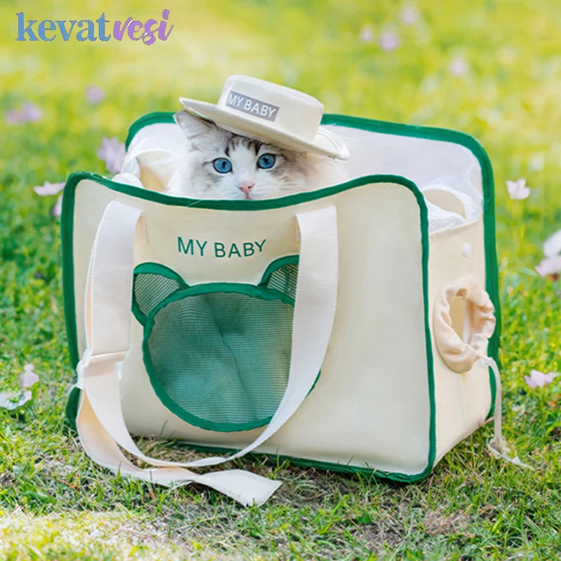 

Portable Cat Bag Breathable Cats Carrier Outdoor Pet Travel Carrier Bag for Cats Shoulder Cat Carrying Bag Cat Accessories