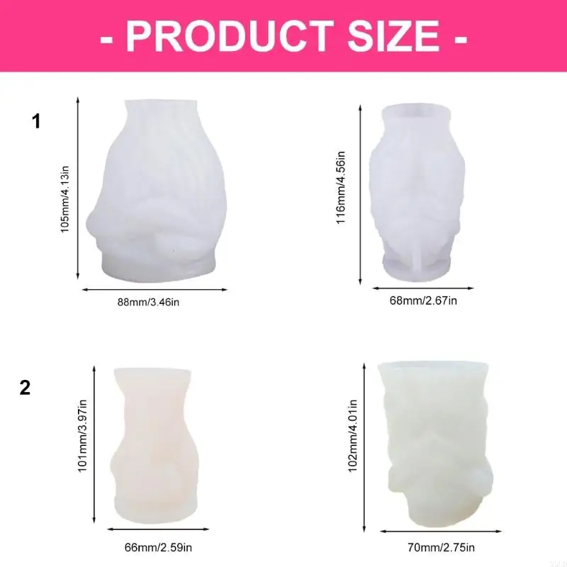 

2 шт., набор силиконовых форм для свечей с розами и сердечками, принадлежности для изготовления свечей, силиконовая текстура, на