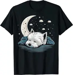 Napping Westie pajama West Highland White Terrier Sleeping T-Shirt