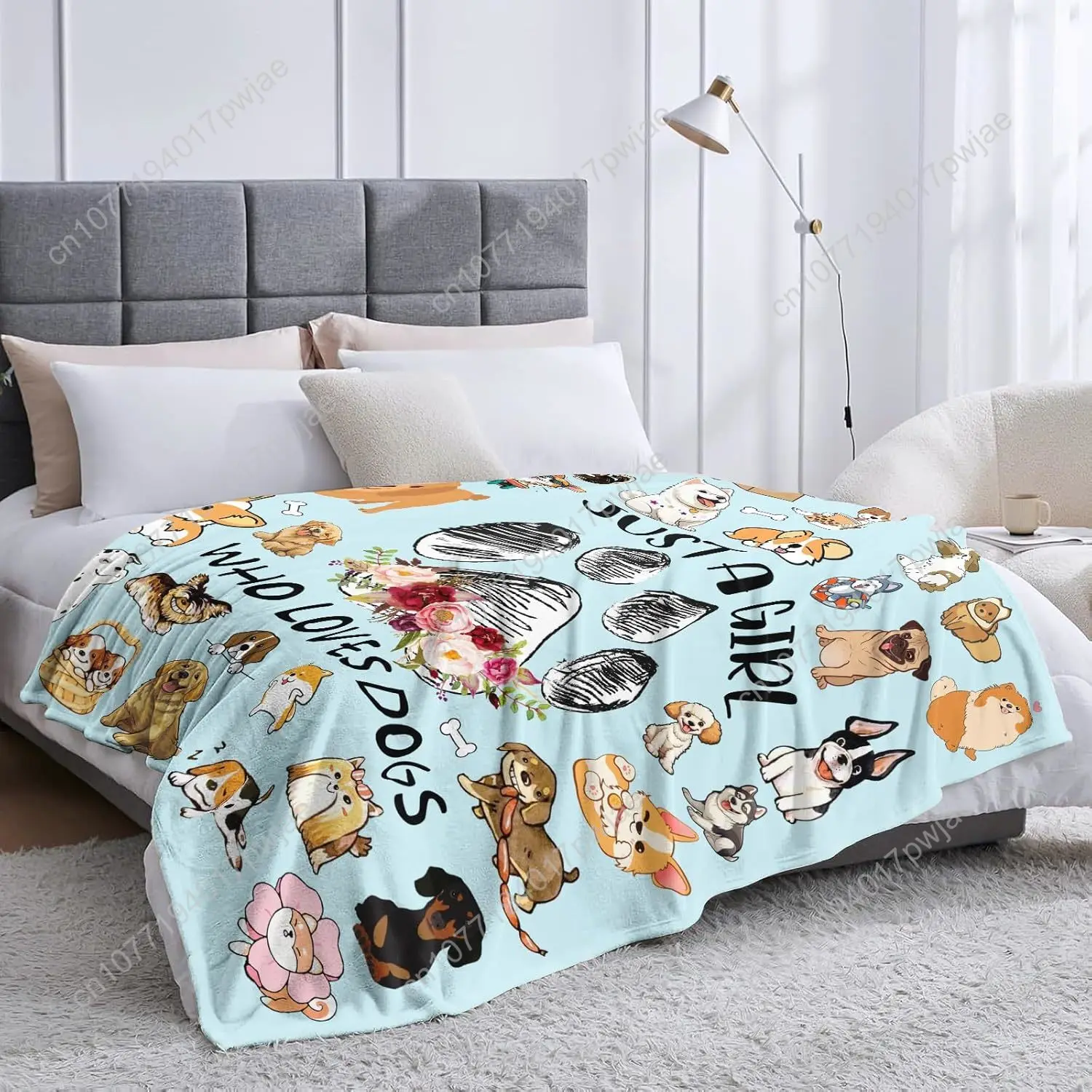 الكلب بطانية هدايا للنساء الفتيات لينة الفانيلا الكلب رمي بطانية الكلاب هدايا للكلاب عشاق هدايا عيد ميلاد الفراش ديكور للطفل