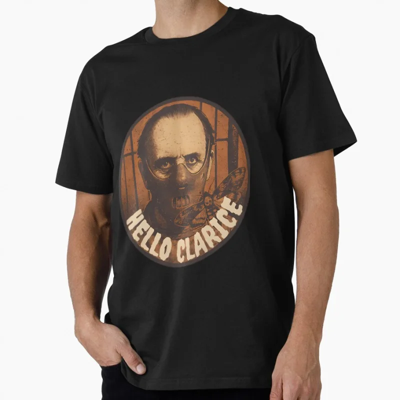 

Legend Vintage The Silence of the Lambs Hannibal Scary Halloween Gift t shirt for men 100% cotton print Tee All size tops S-6XL