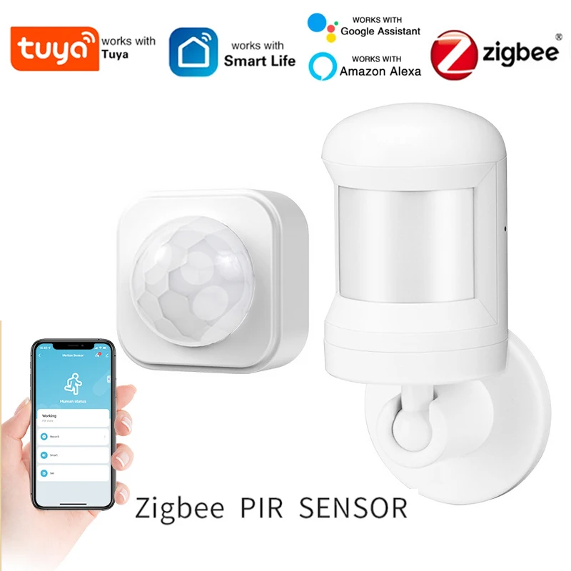 

Умный датчик движения Tuya Zigbee PIR, умный дом, инфракрасный детектор человеческого тела, безопасность, умная жизнь, работает с Alexa Google Home