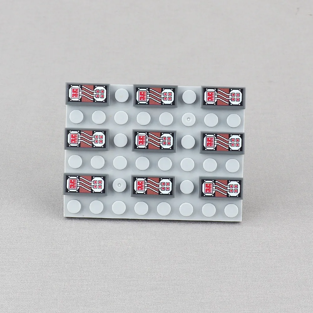 

MOC 10PCS High-Tech Printed 3069 3069pb Electric Board Brick Circuit Chip Diagram Pattern Building Block Stitching Toy Gifts