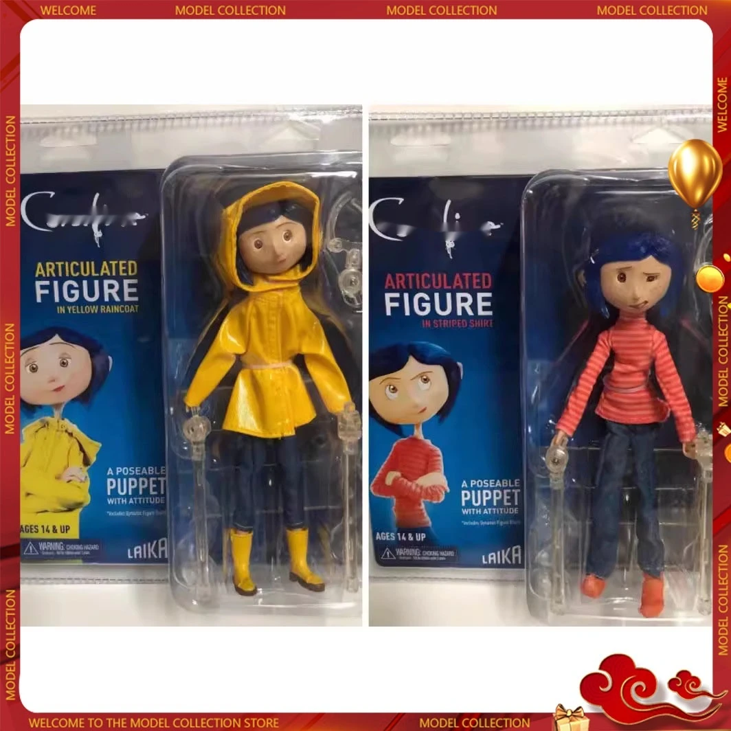 Фигурка Coraline Secret Door, 7-дюймовая Аниме-модель Из Пвх, Статуя Куклы Neca, Настольный Подарок Для Коллекционеров И Фанатов