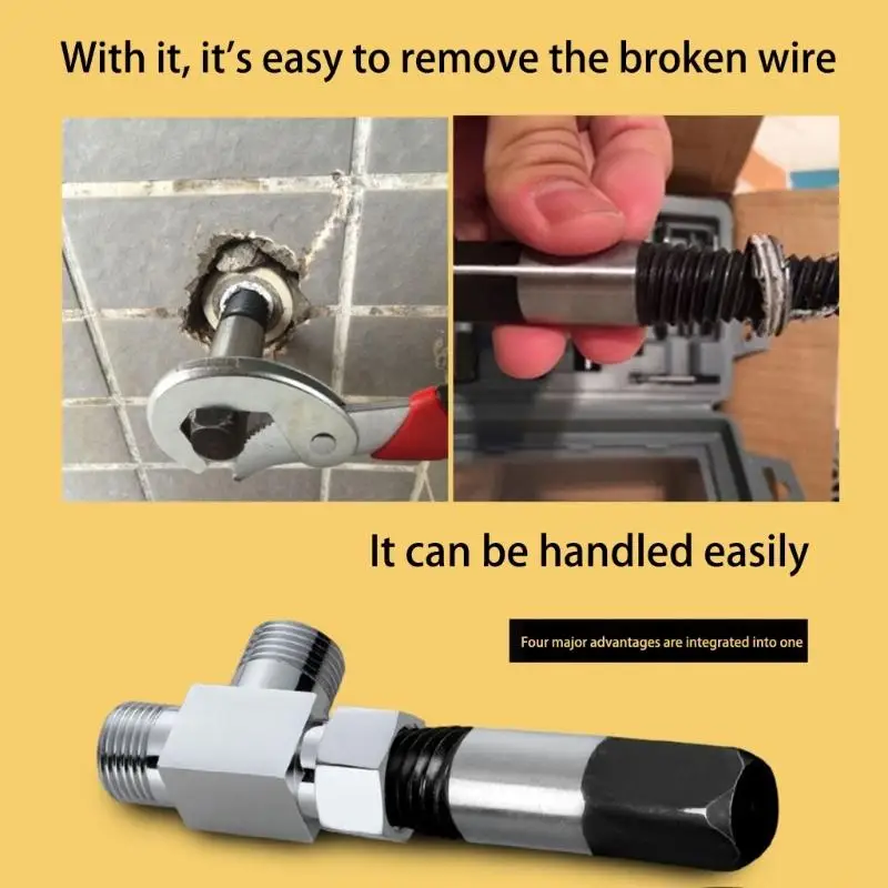 

A2BE 8Pcs Broken Bolt Extractors Professional Water Pipes Damaged Screw Removal Tool