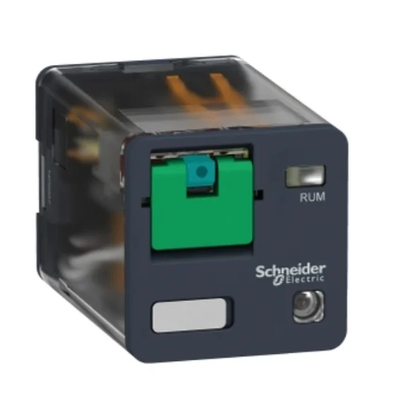 

RUMC32GD Universal plug in relay, Harmony, 10A, 3CO, with LED, lockable test button, 125V DC
