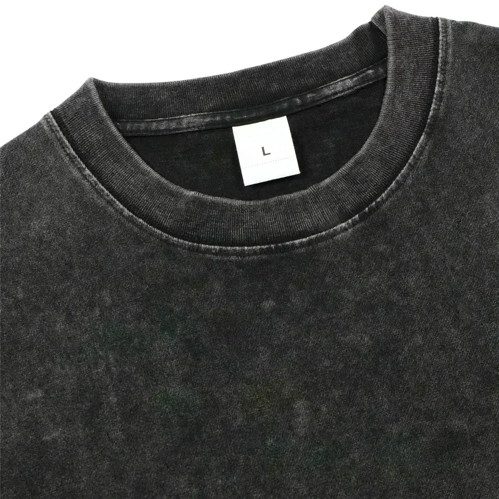 Heißer Verkauf: Unbesiegbares Grafik-Print-T-Shirt – Sommerliches, neues Vintage-T-Shirt aus gewaschener Baumwolle, locker geschnitten, lässig, Oversized, Kurzarm – Detail 3